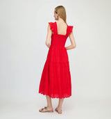 The Ellie Nap Dress - Cherry Trellis Broderie