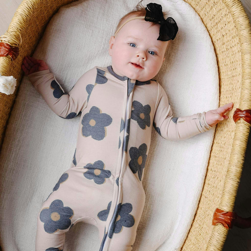 Zip-Up Footie Pajama - Gemma In Tan