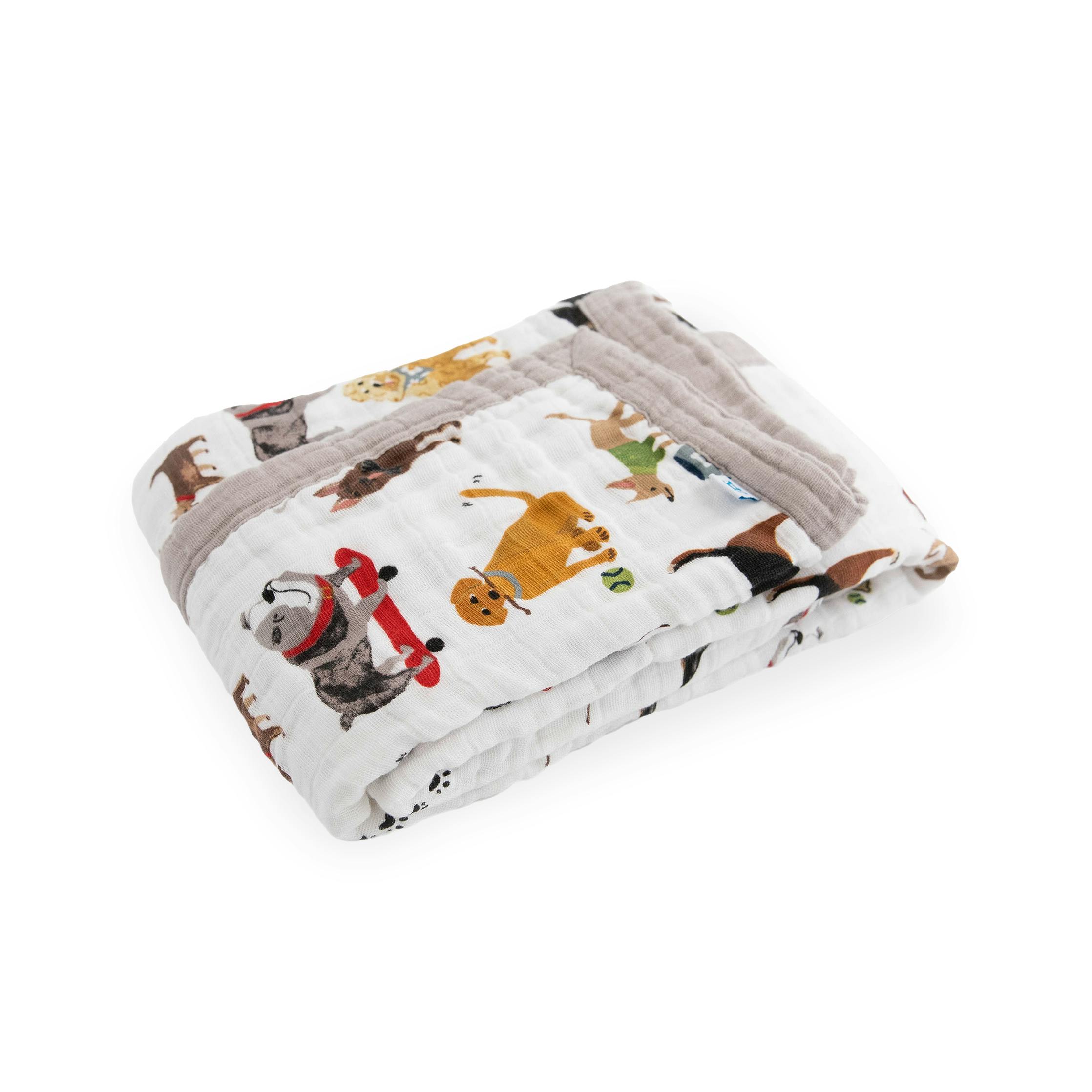 Cotton Muslin Baby Quilt - Woof