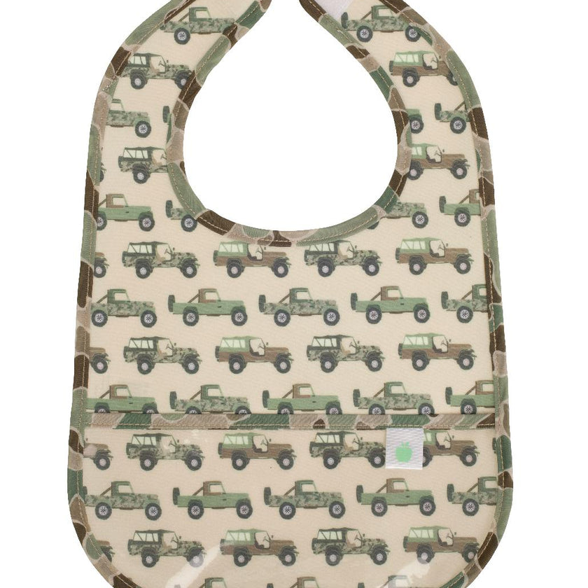 The Wipe It Bib in Jeeps