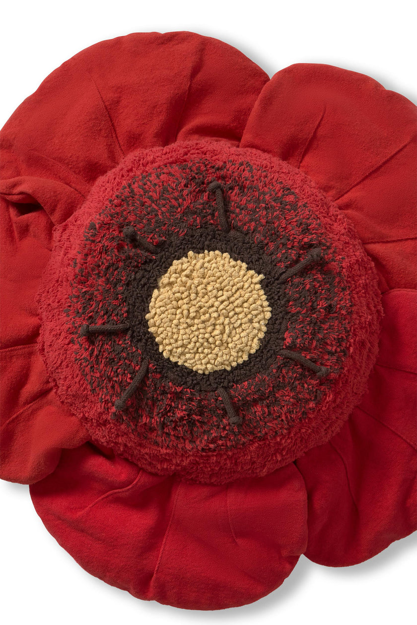 Floor Cushion Red Poppy