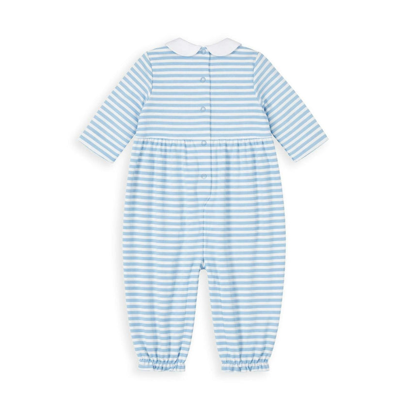Stripe Knit Longall with Flowers