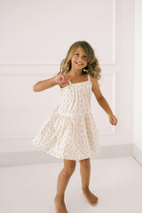 Hikari Pintuck Dress |Golden Blossom