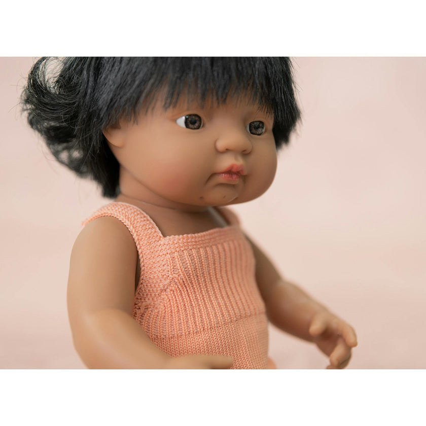 Colourful Edition Collection - Baby Doll Hispanic Girl 15” (salmon rompers)