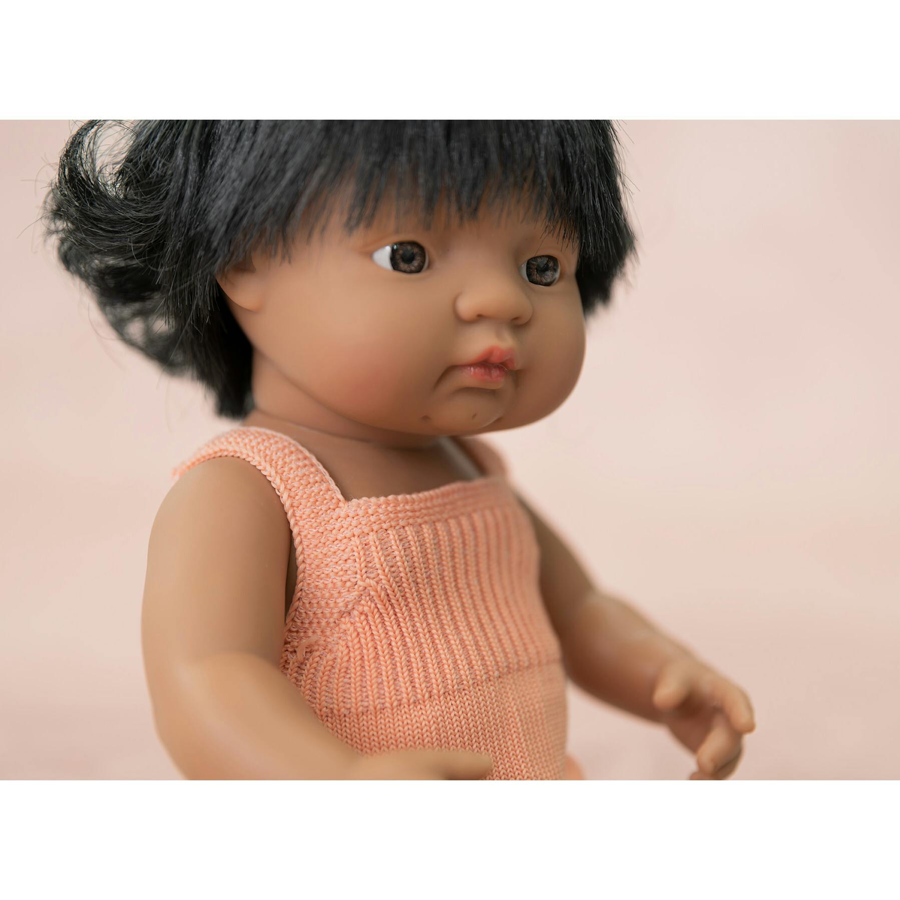 Colourful Edition Collection - Baby Doll Hispanic Girl 15” (salmon rompers)