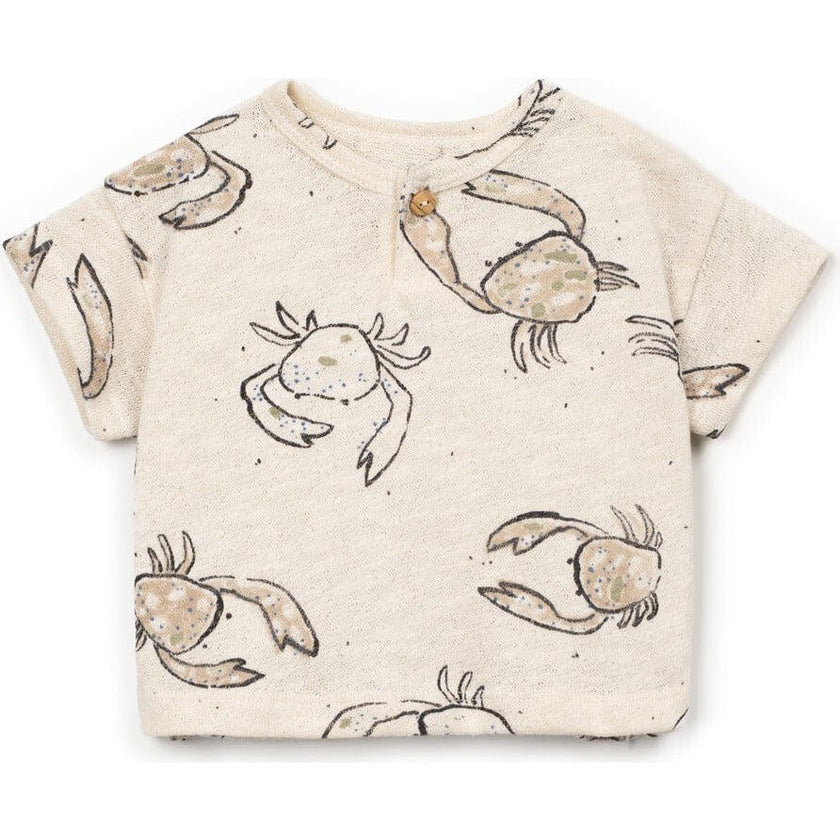 Crab Print Jersey T-Shirt