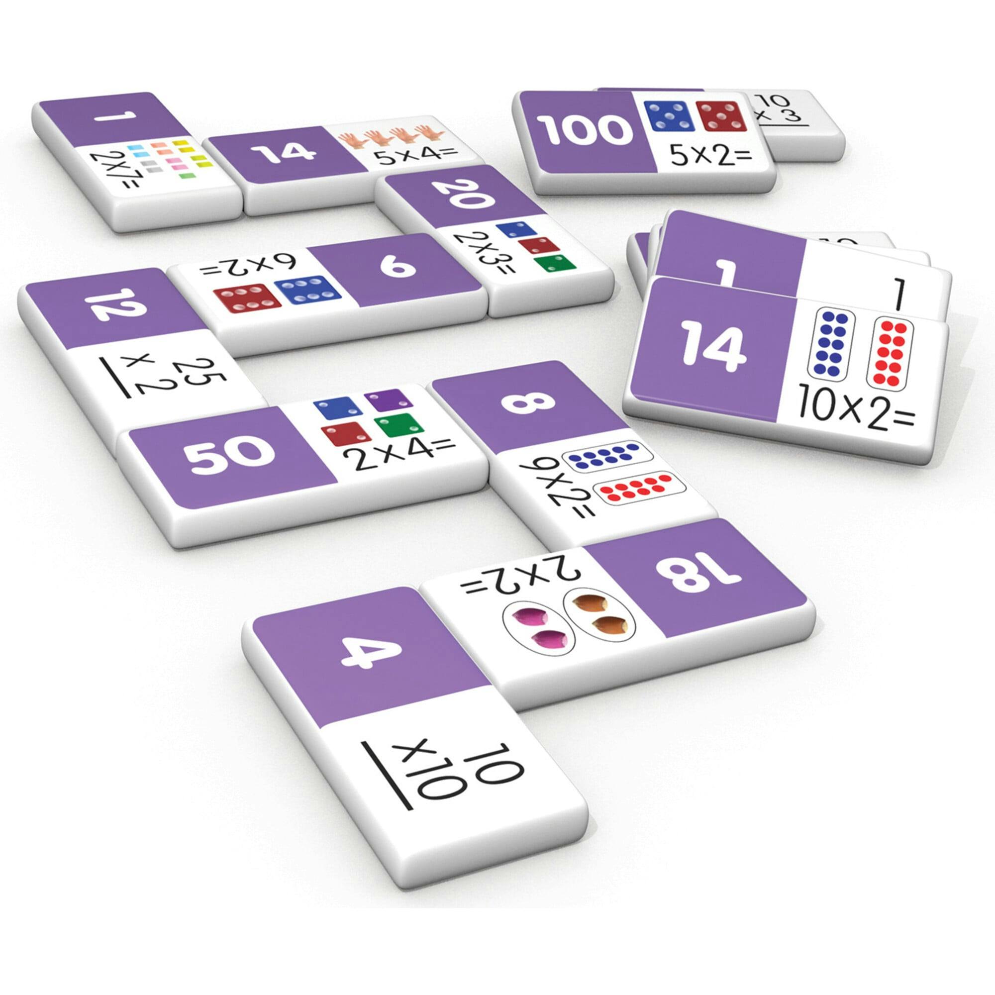 Multiplication Dominoes Game Set