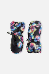 Play Winter Mittens Black Heart Print