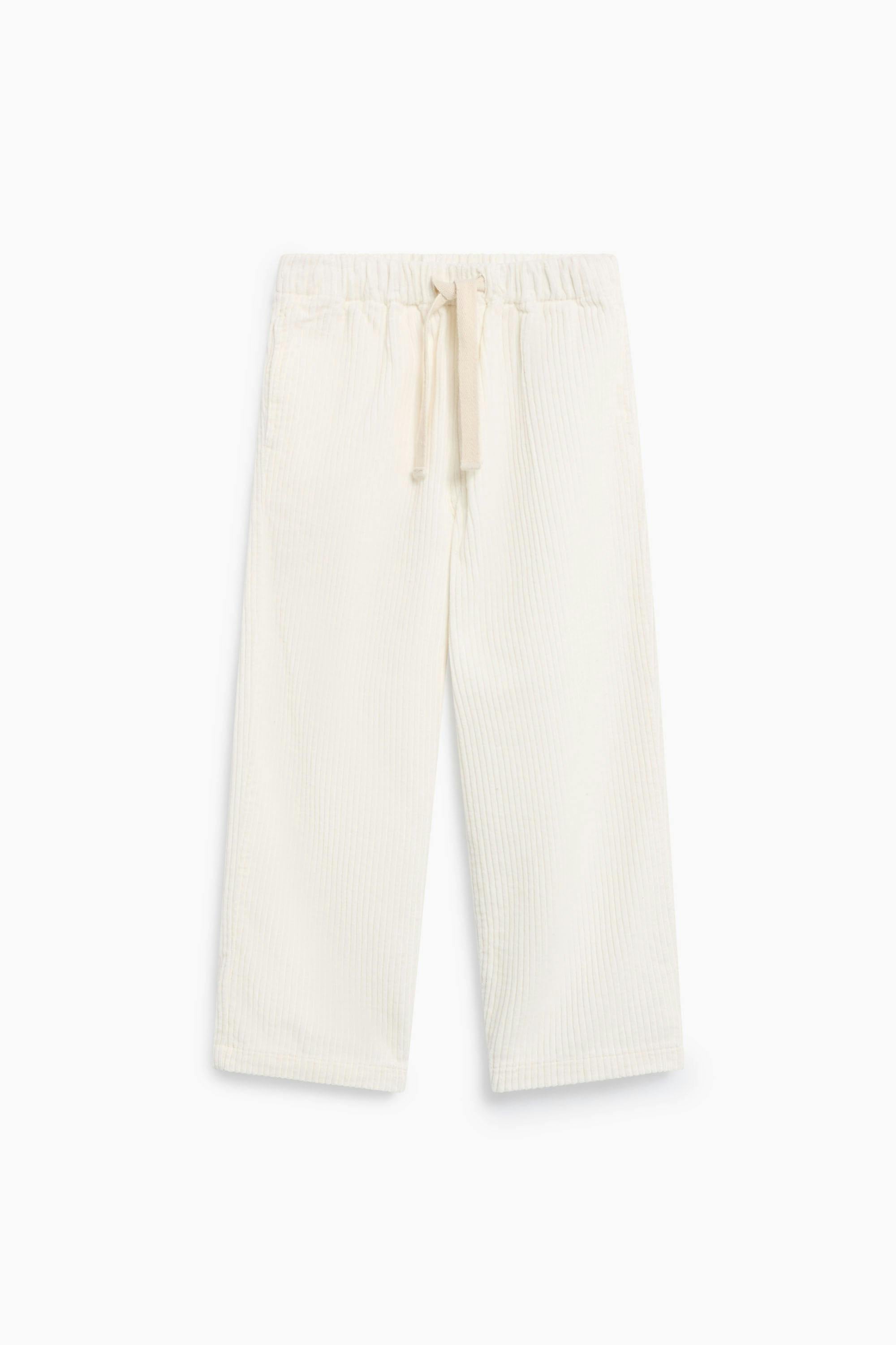 Elio Corduroy Trouser Whisper White