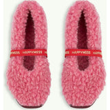 women's merino wool slippers - dusty pink