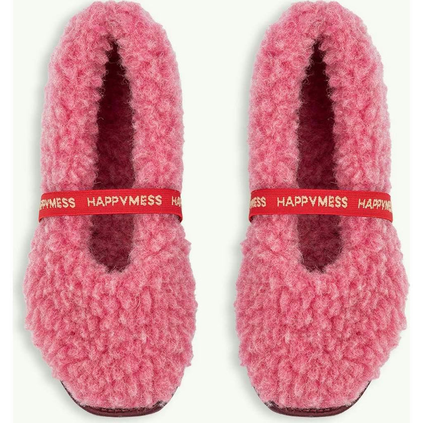 women's merino wool slippers - dusty pink