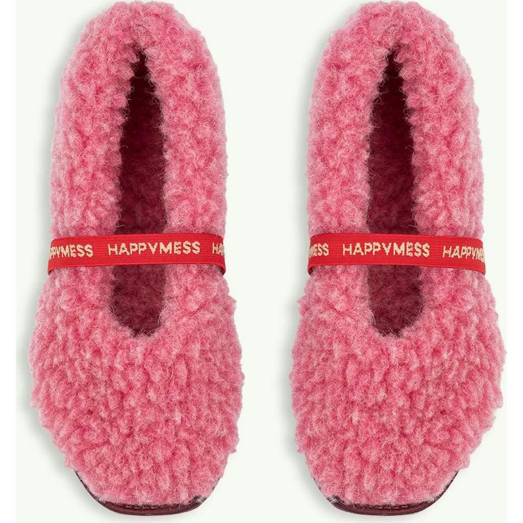 women's merino wool slippers - dusty pink
