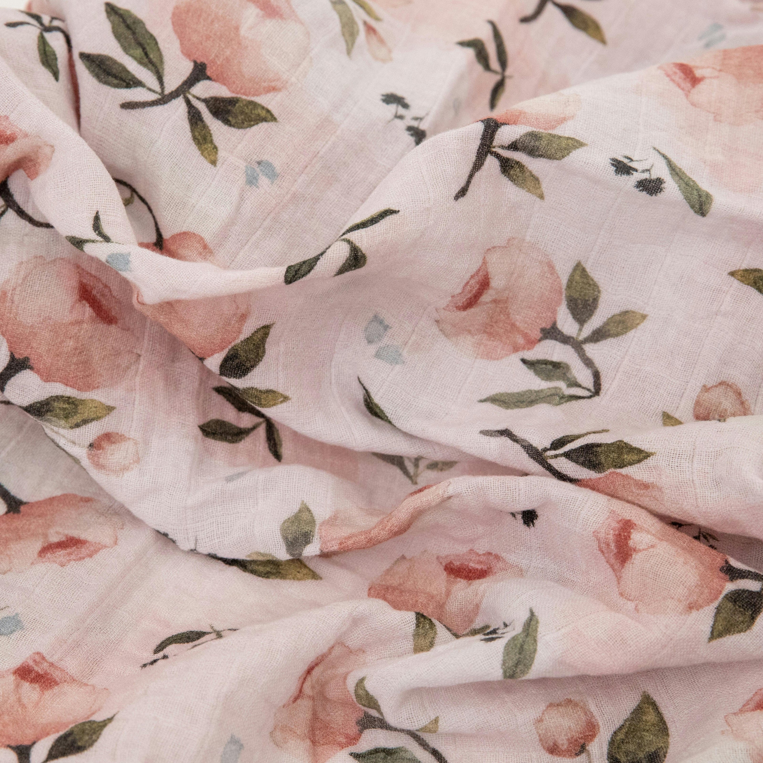 Organic Cotton Muslin Nursery Gift Set - Watercolor Floret (Walmart)