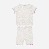 Berry Cotton PJ Set - Purple Floral