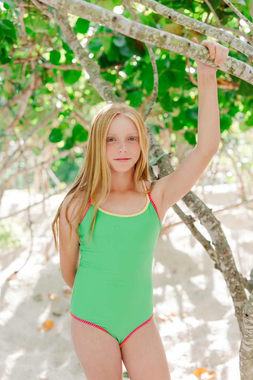 Marie Preteen One-piece Swimsuit in A Bright Side