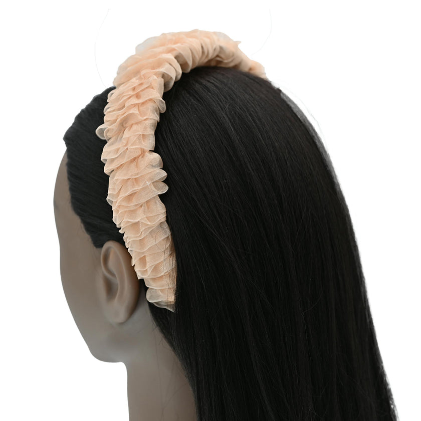 Multicolored Tulle Ruffle Headband