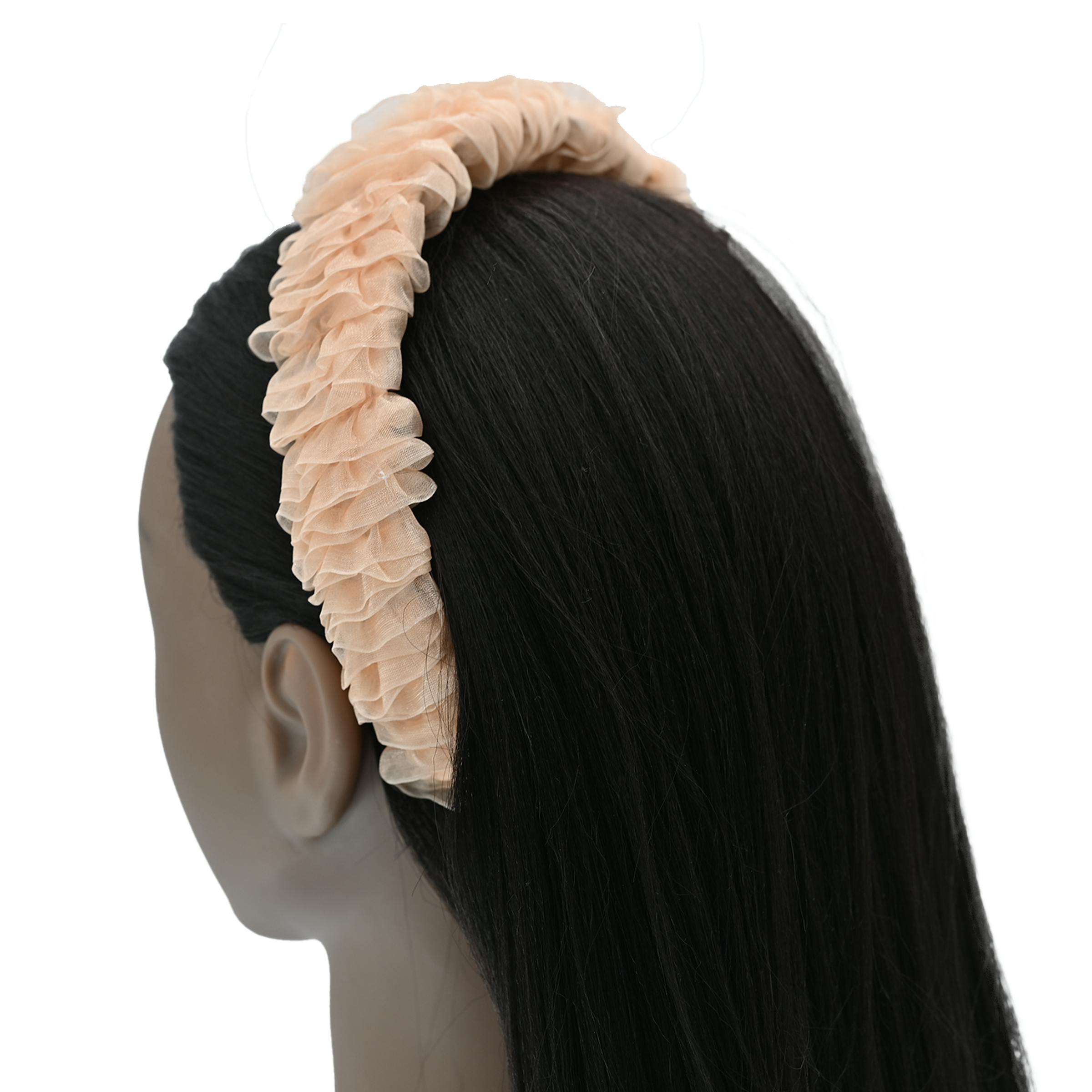 Multicolored Tulle Ruffle Headband