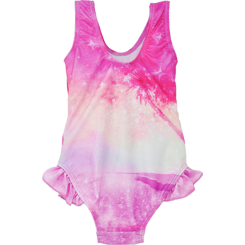 UPF 50+ Delaney Hip Ruffle Swimsuit
