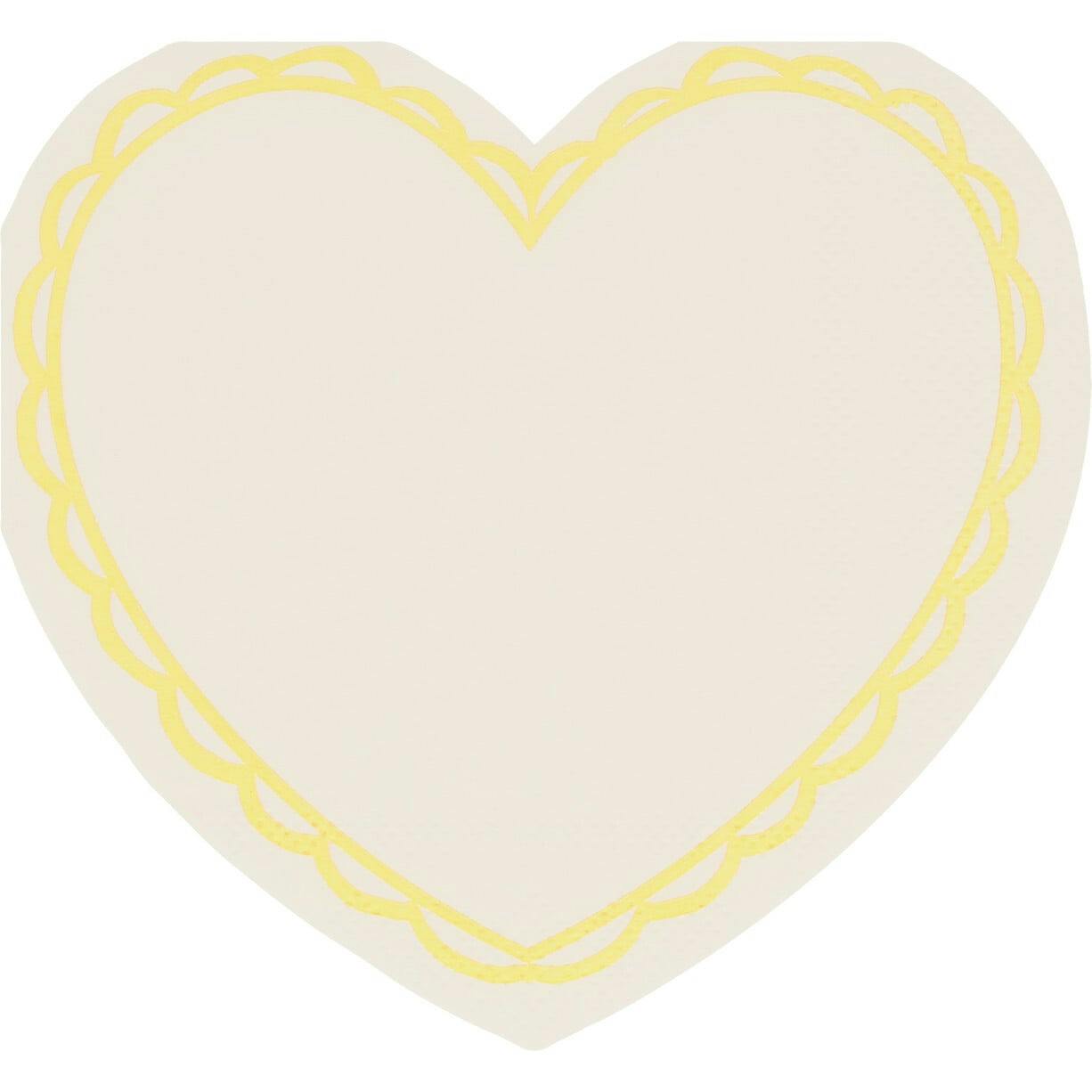 Pastel Heart Small Napkins