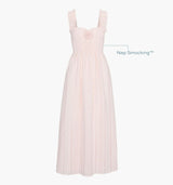 The Rosetta Nap Dress - Pink Broderie Voile