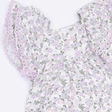 Shannon Floral - V-Neck Dress and Bloomer