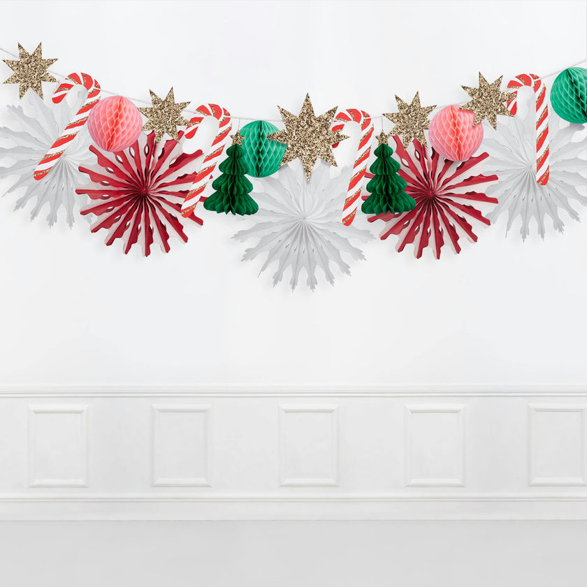 Xmas Honeycomb Garland