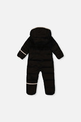 Baby Cloud One Piece Snowsuit Adapted For Car Seats Black