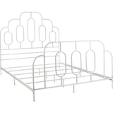 Paloma Metal Retro Bed, White