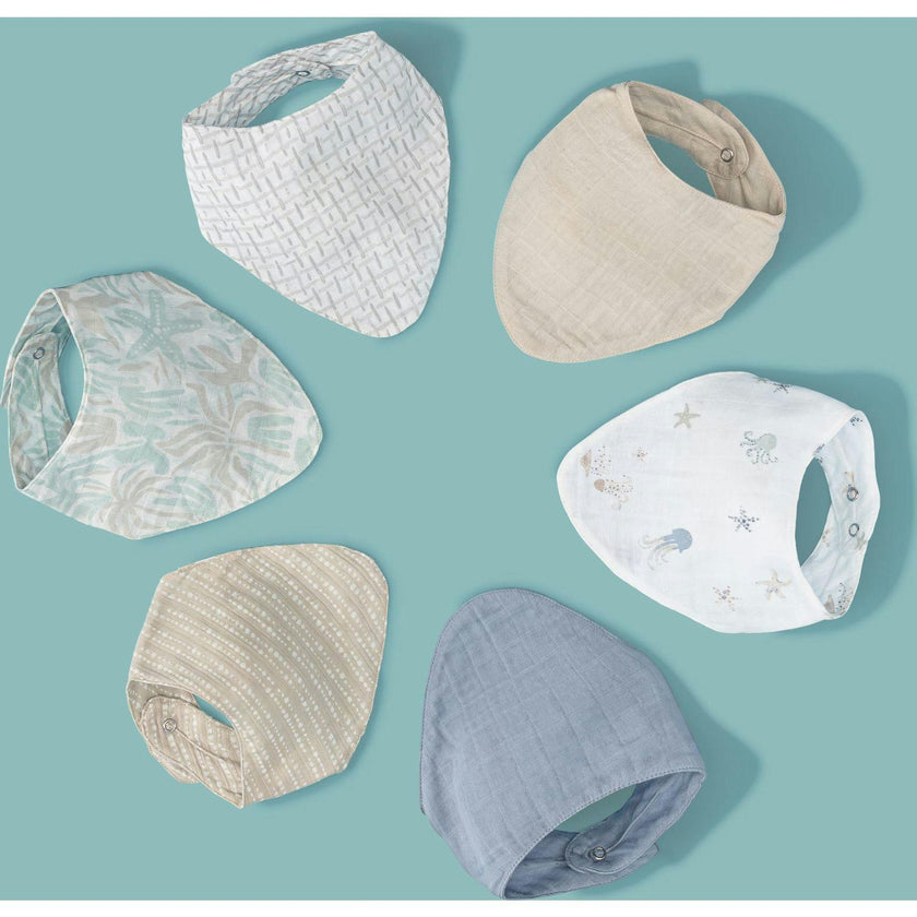 Cove 3-pc. Muslin Baby Bib Set (Beach Life)