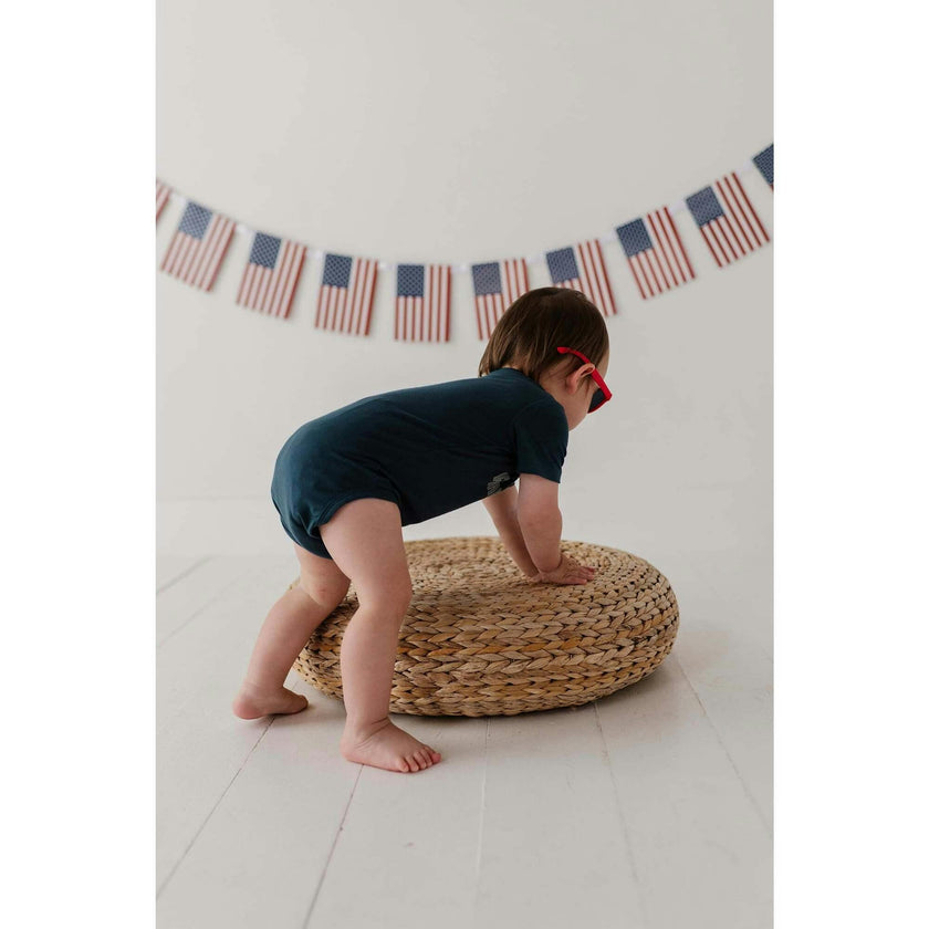 Baby Short Sleeve Bodysuit Retro America