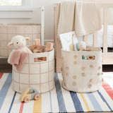 Handmade Canvas Storage Basket Lace
