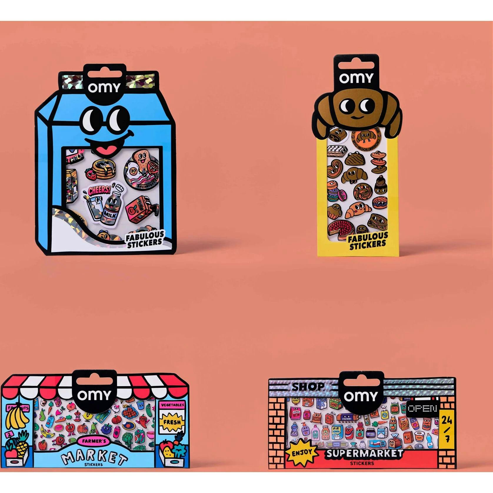 Supermarket Fun - Bundle Of 4 Stickers