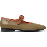 Women's Casi Myra Twins Contrast Piped Square Toes Ballerina Shoes