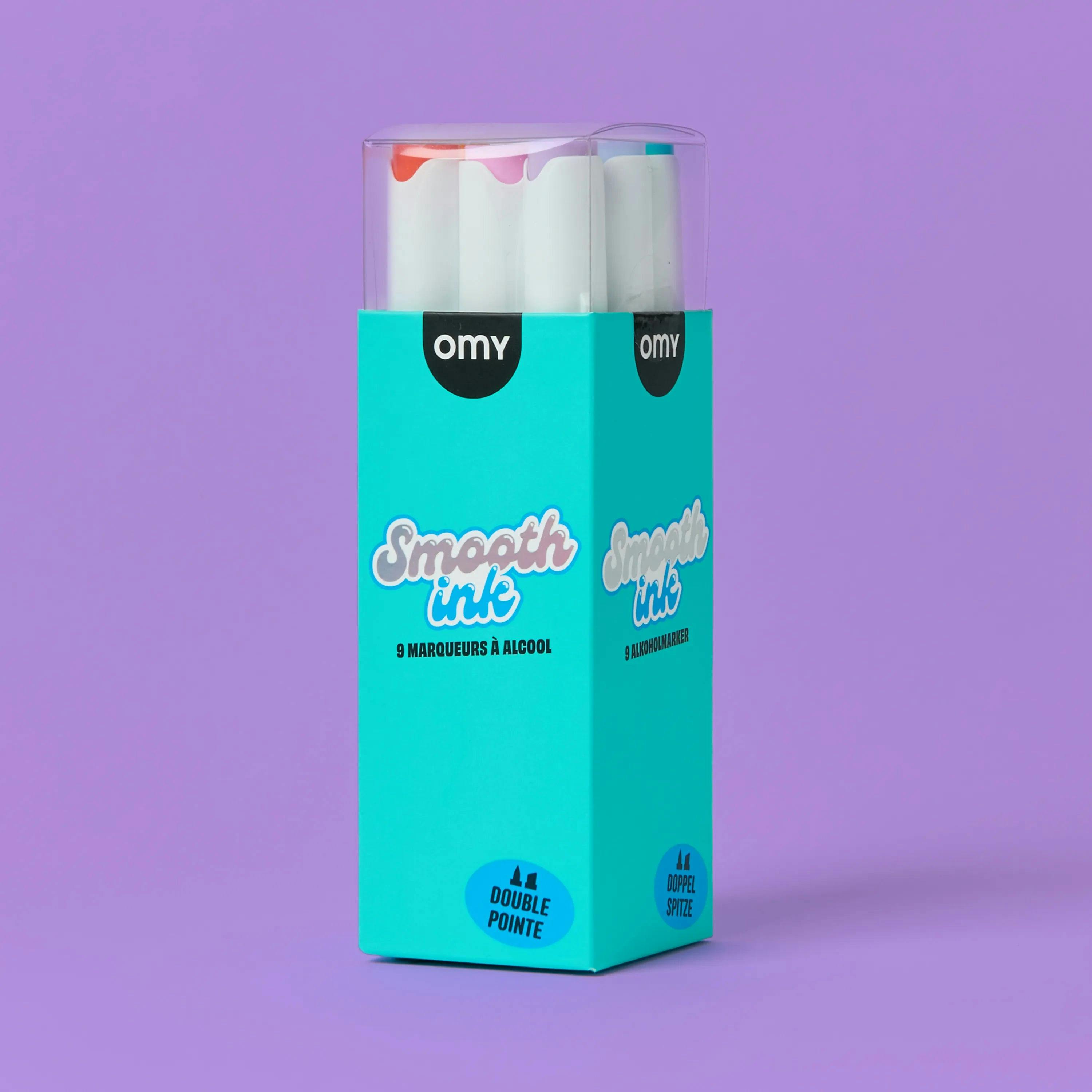 Alcohol Markers Smooth Ink (9 colors)