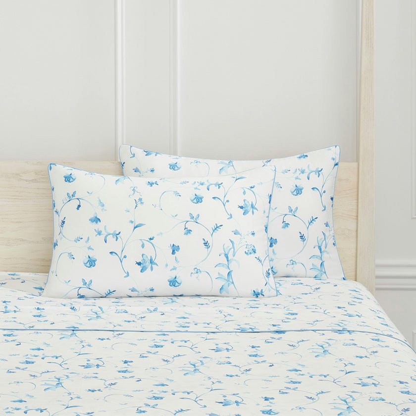 The Pillowcase Set - Blue Botanical