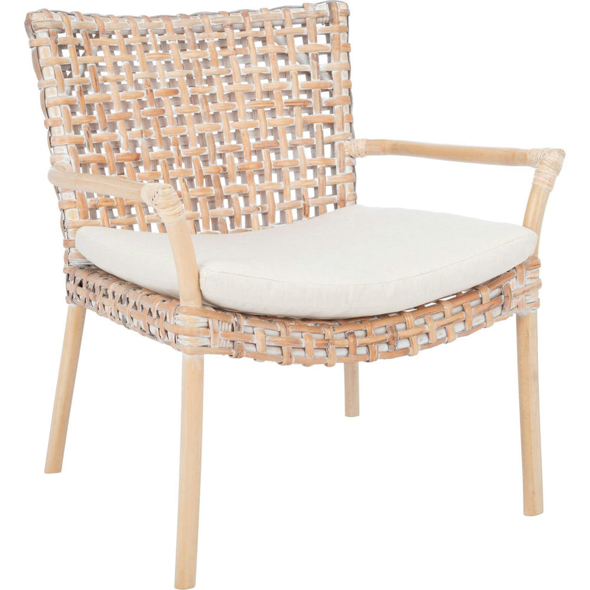Collette Rattan Accent Chair with Cushion