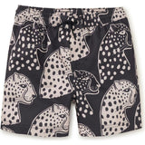 Mid-Length Swim Trunks, Black