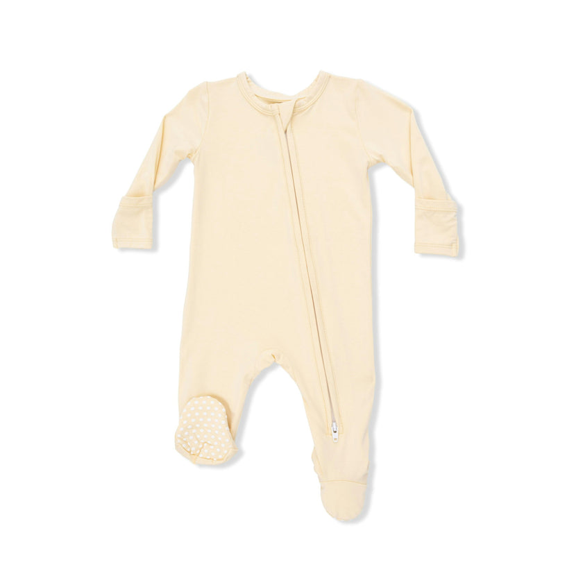 Solid Italian Straw - 2 Way Zipper Footie