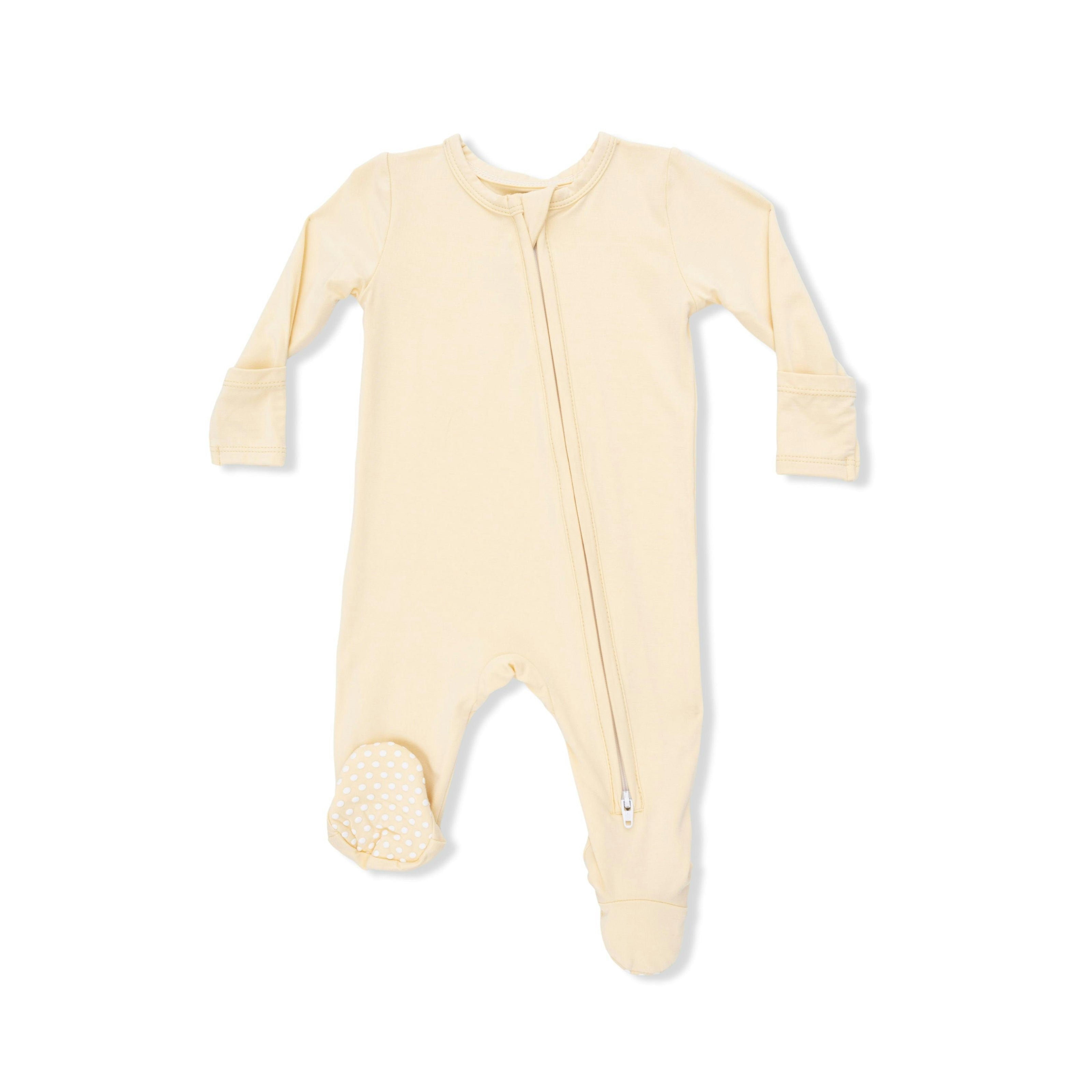 Solid Italian Straw - 2 Way Zipper Footie