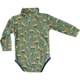 Green Turtleneck Onesie