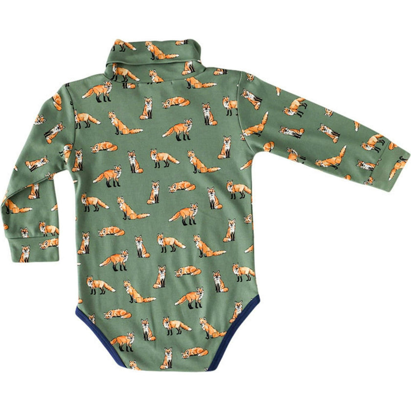 Green Turtleneck Onesie
