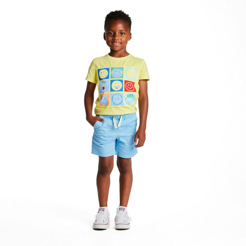 Boys Stretch Twill Shorts | Sky Blue