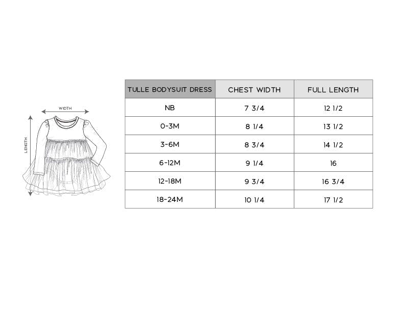 Baby Girl Tulle Bodysuit Dress
