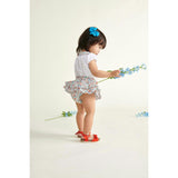 Hand-Smocked Baby Skort Bluebelle