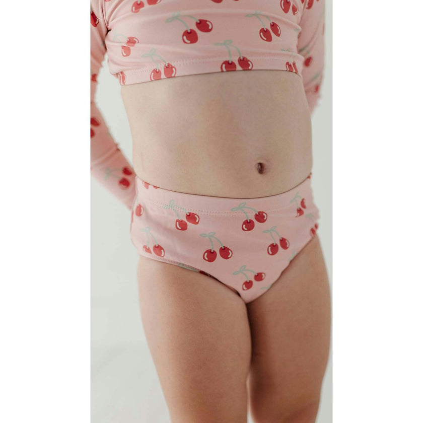Girl's Crop Two-Piece Swimsuit