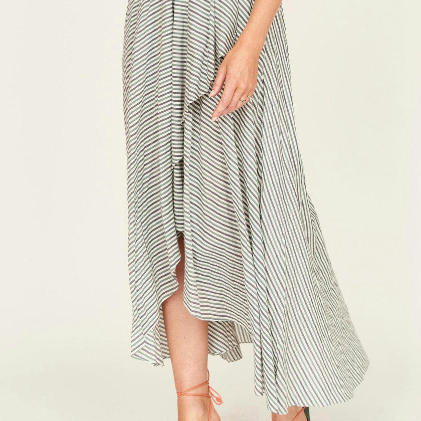 Singapore Skirt in Dune Stripe
