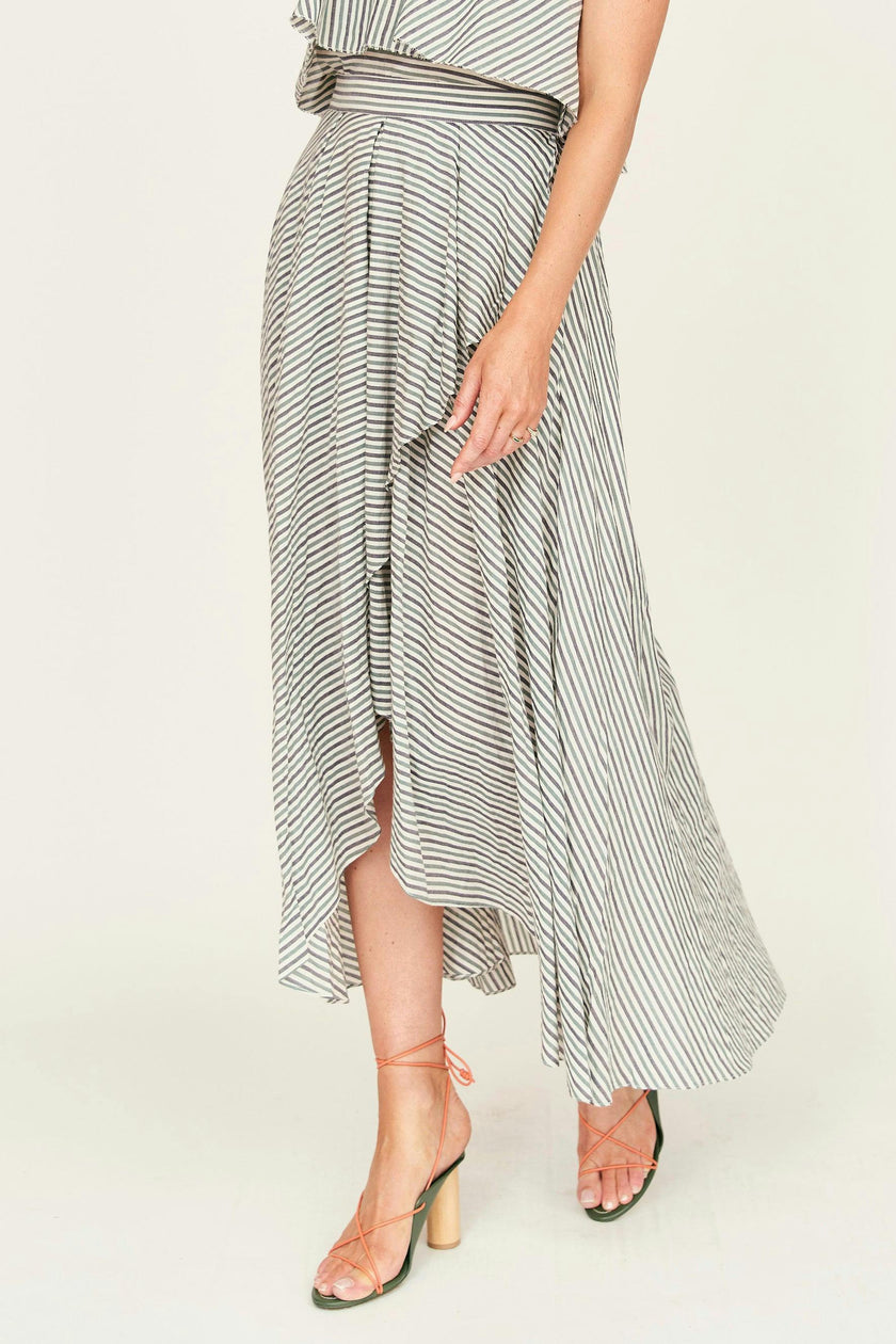 Singapore Skirt in Dune Stripe