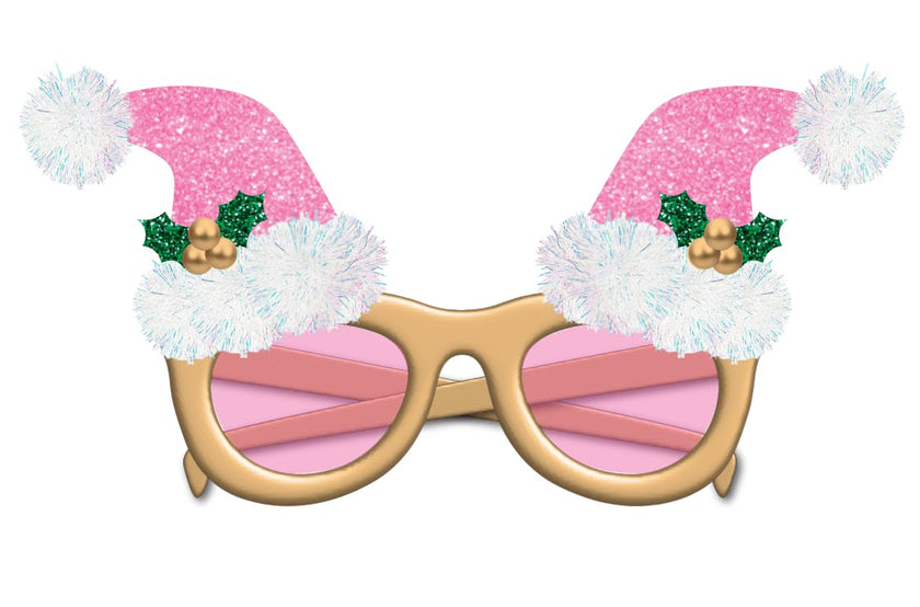 Pinkmas Party Novelty Glasses