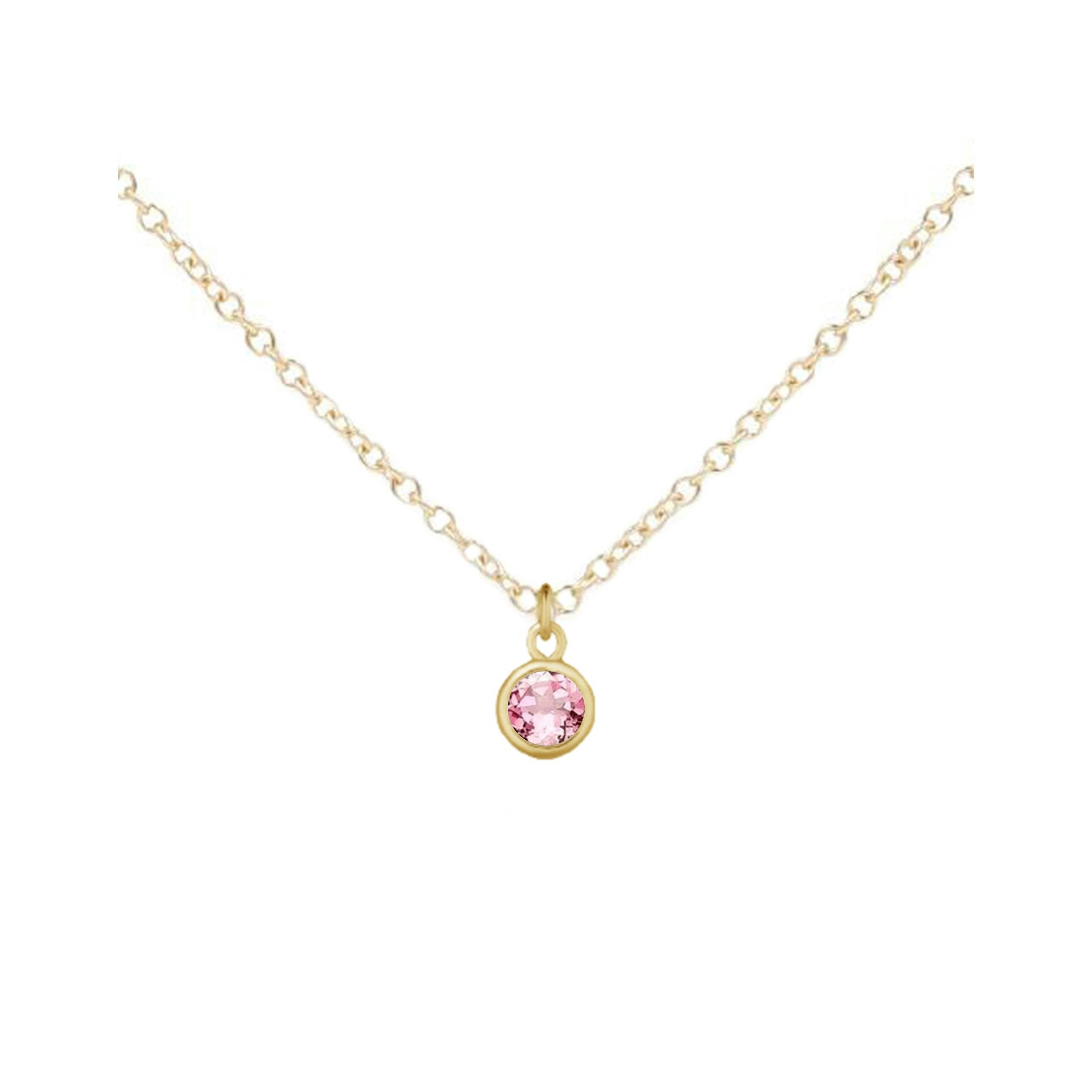 October Birthstone Necklace