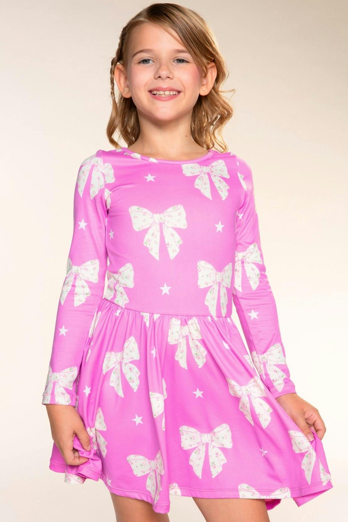 Simply Soft Long Sleeve Scoop Back Be Happy Dress